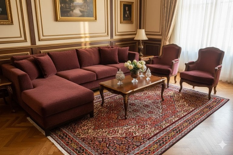 Kelim Senneh Teppich 220x142 - alternate view