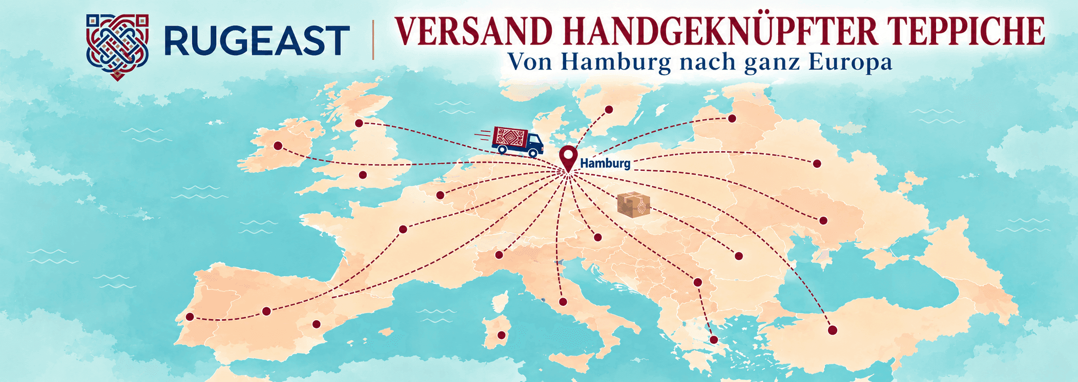 Teppichversand nach Deutschland und Europa - Rugeast